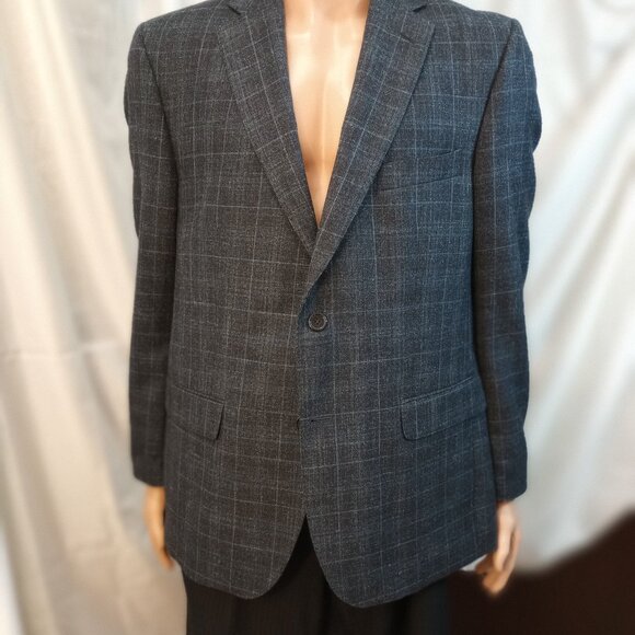 JB Britches made in Mexico - Gray w/ Blue Stripes - 42R - Picture 2 of 3